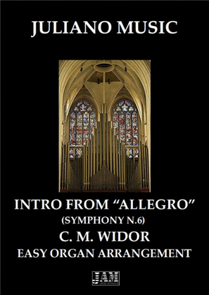 Book cover for INTRO FROM "ALLEGRO" (EASY ORGAN) - C. M. WIDOR
