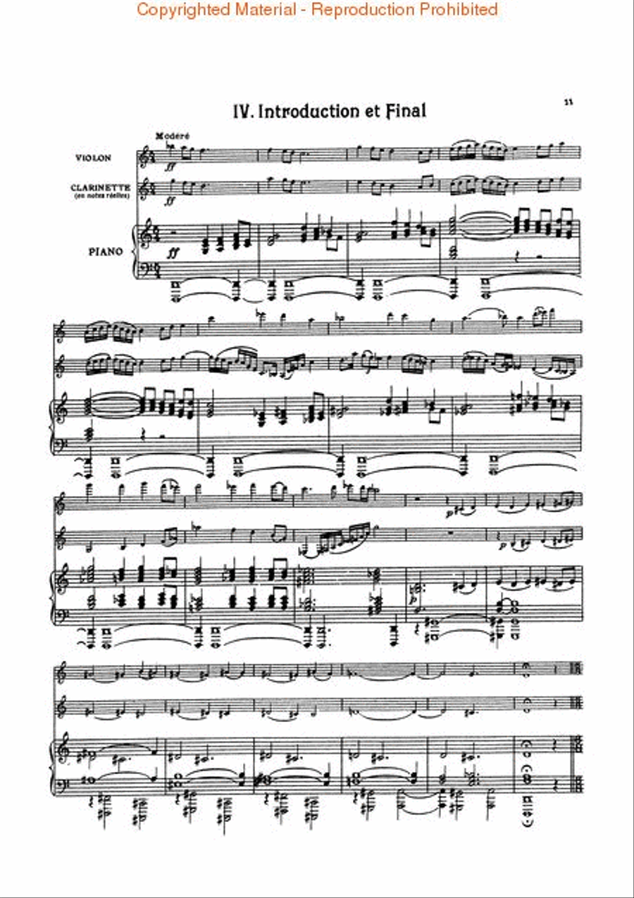 Suite Op. 157b Clarinet scores gallery preview page 3
