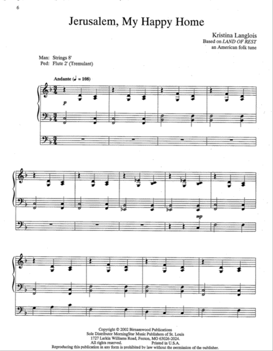 Morning Has Broken Morning Has Broken Organ scores gallery preview page 3
