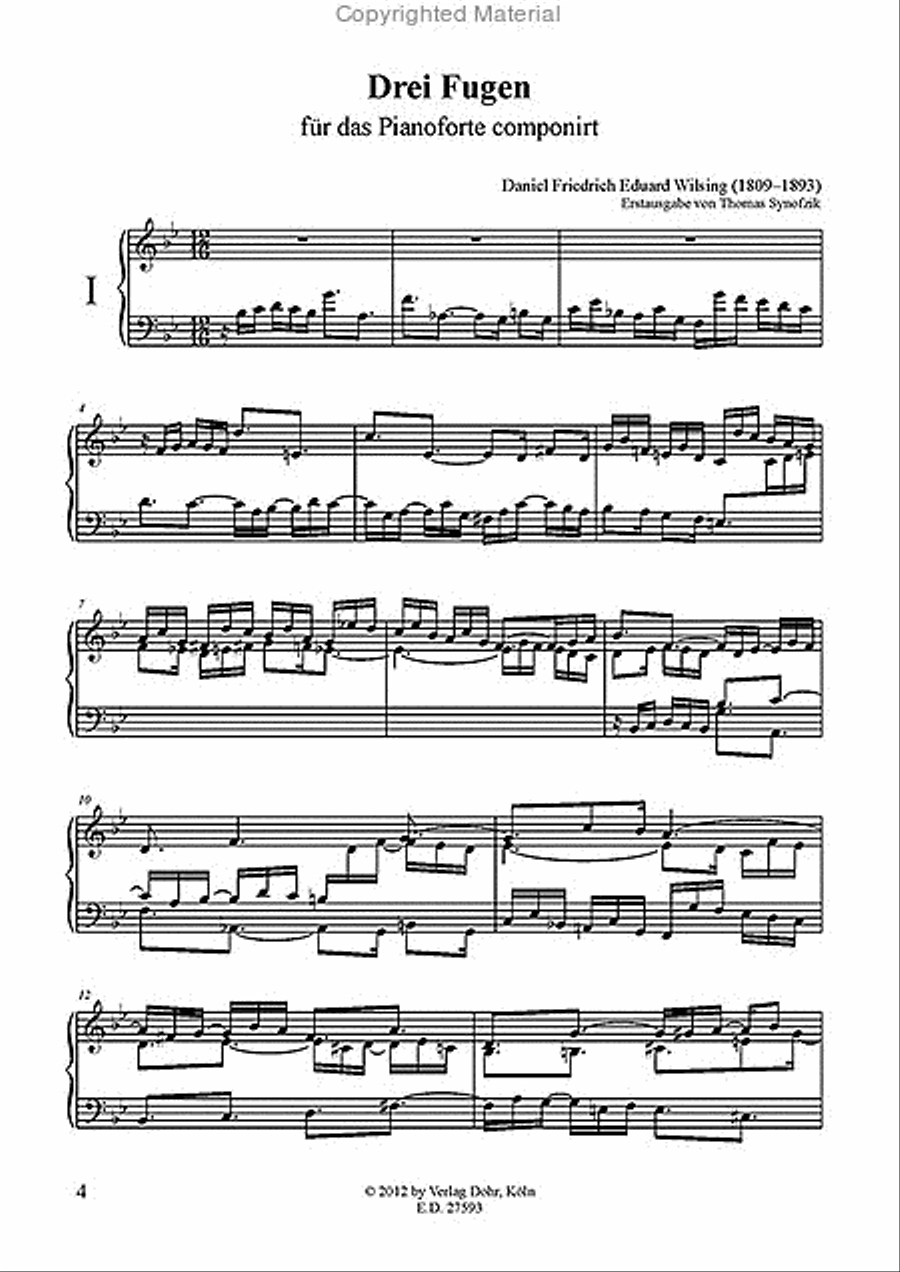 Drei Fugen für Pianoforte Piano Solo scores gallery preview page 2