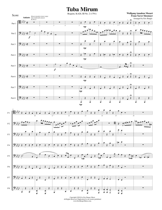 Tuba Mirum for Trombone or Low Brass Octet