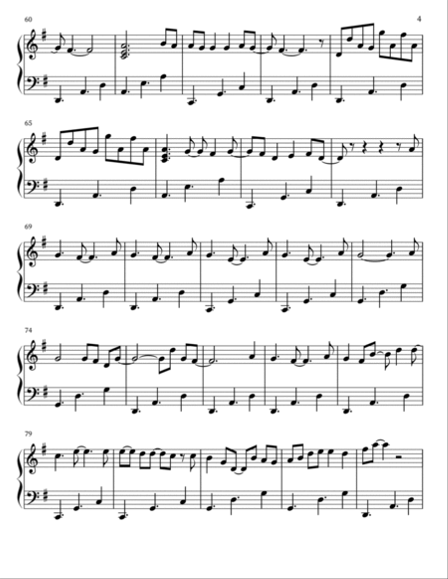Sweet Child O' Mine Celtic Harp scores gallery preview page 4