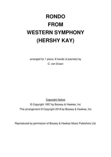 Rondo from Western Symphony (Hershy Kay) - One piano, eight hands