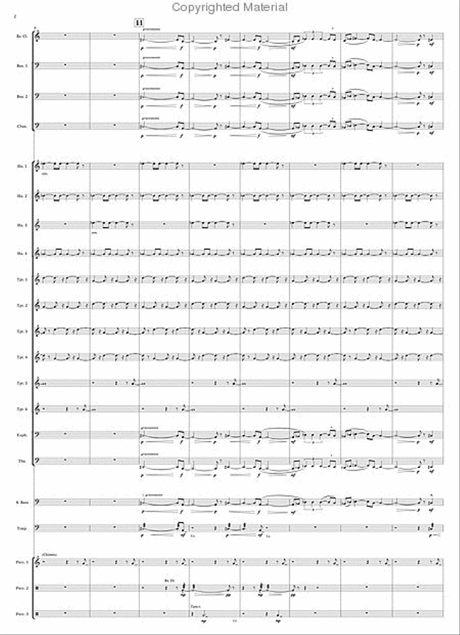Las Campanas (The Bells) Concert Band scores gallery preview page 2