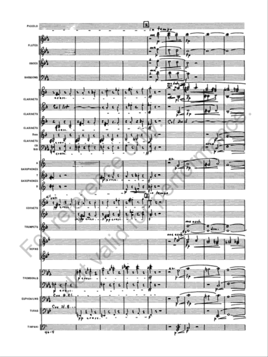 Symphony No. 1 Concert Band scores gallery preview page 6