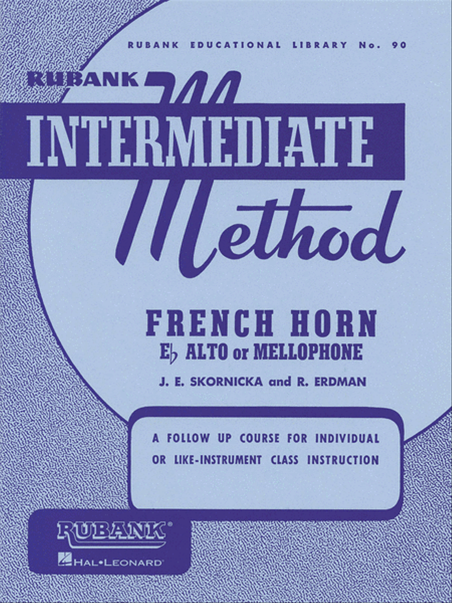 Rubank Intermediate Method – French Horn in F or E-flat Concert Band Methods scores gallery preview page 1