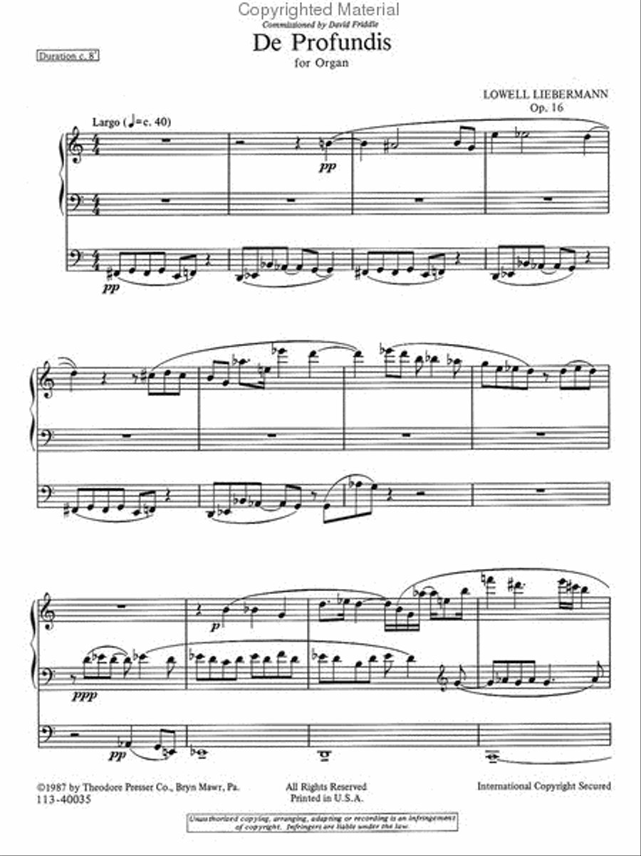 De Profundis Chamber Music scores gallery preview page 2