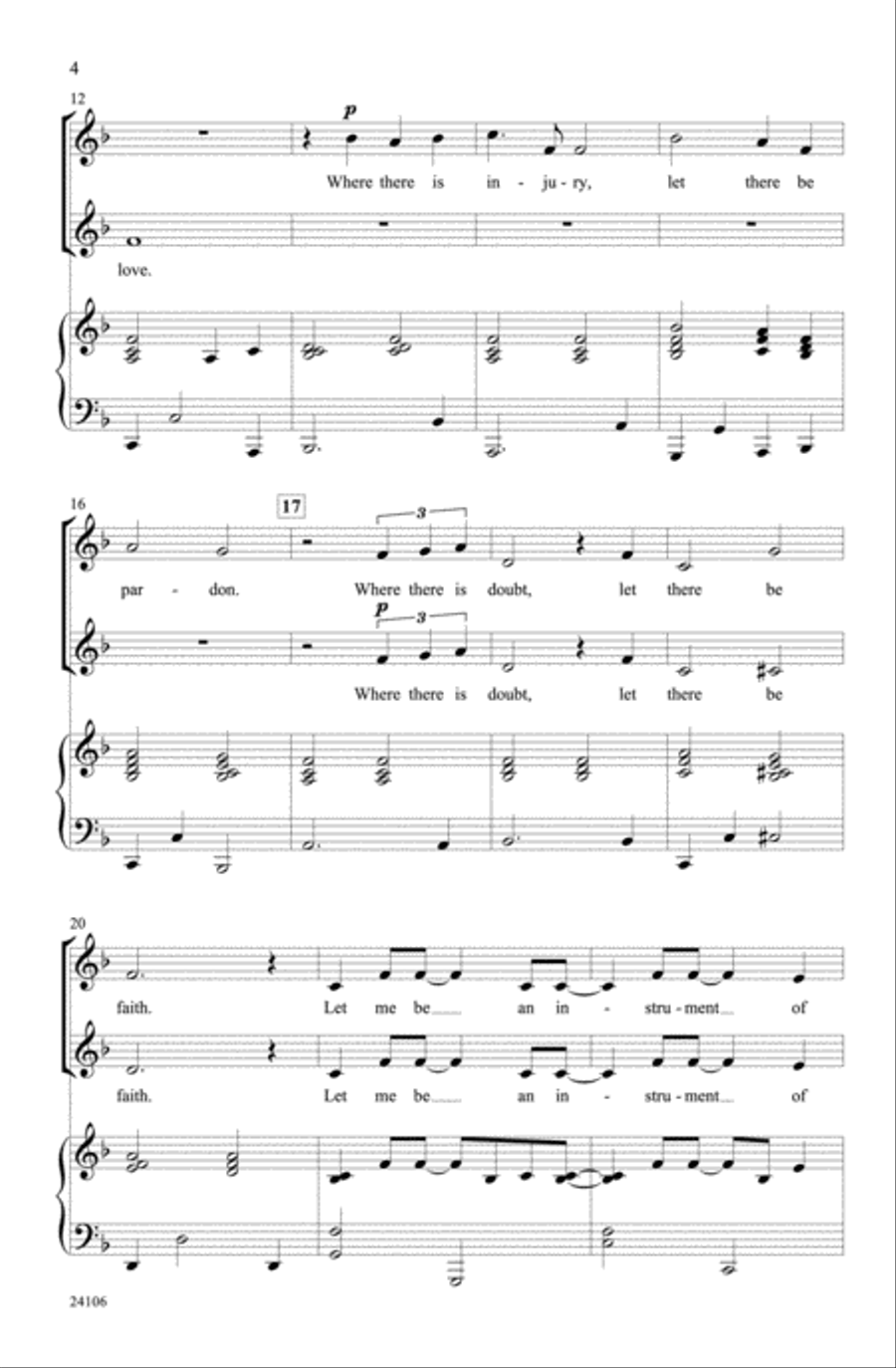 Instrument of Peace 2-Part scores gallery preview page 3