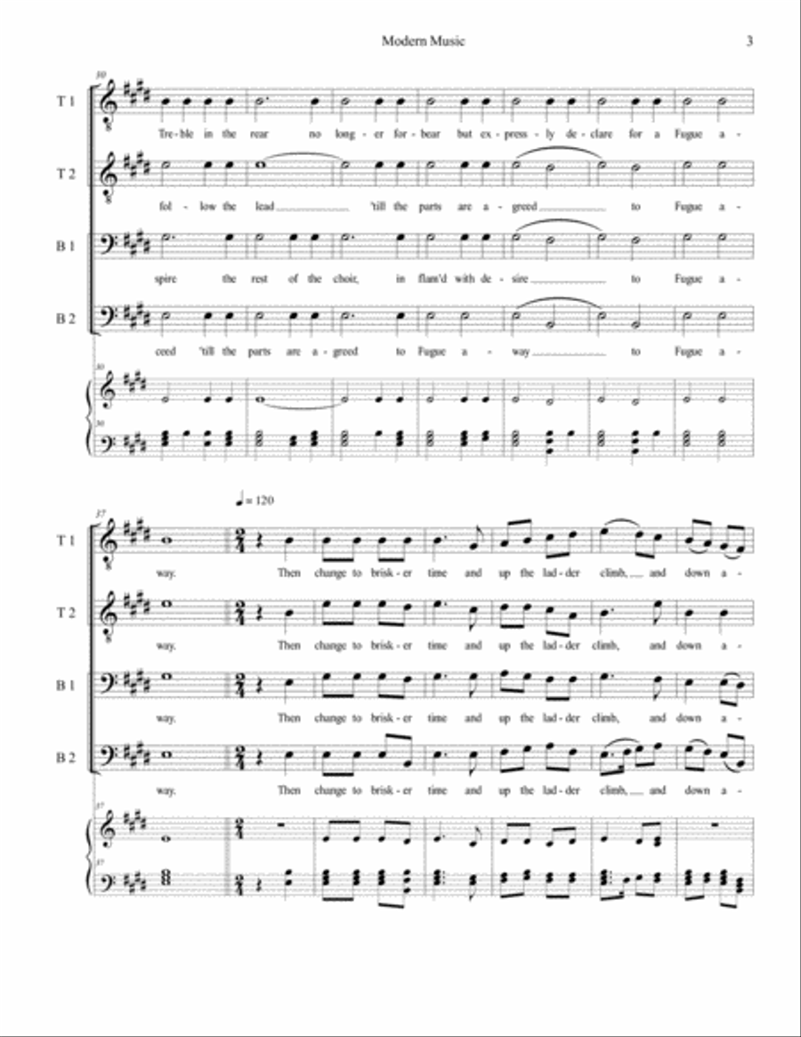 Modern Music TTBB scores gallery preview page 3