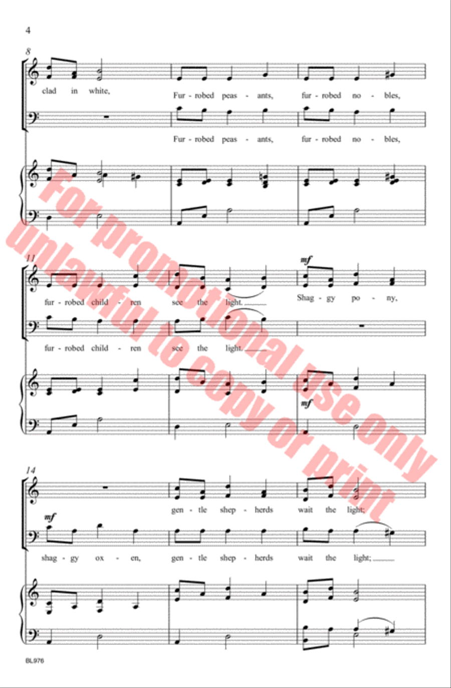 Carol of the Russian Children 3-Part scores gallery preview page 5
