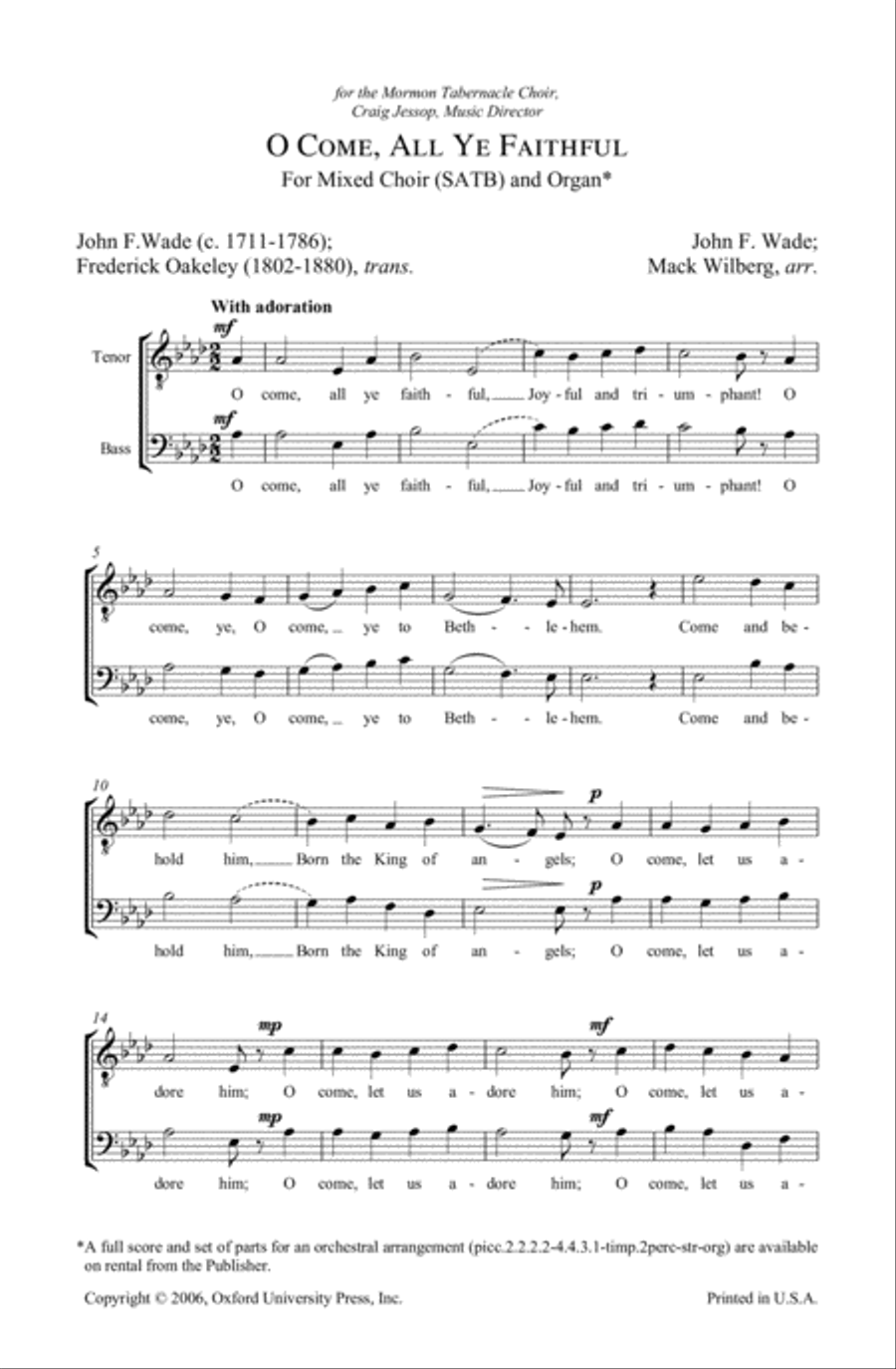 O come, all ye faithful O come, all ye faithful 4-Part scores gallery preview page 2