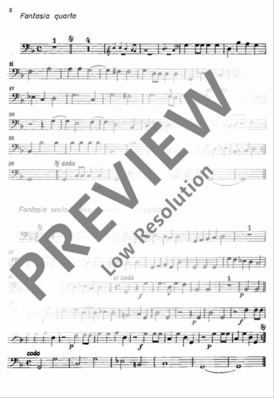 Fantasie overo canzoni alla francese Part scores gallery preview page 3