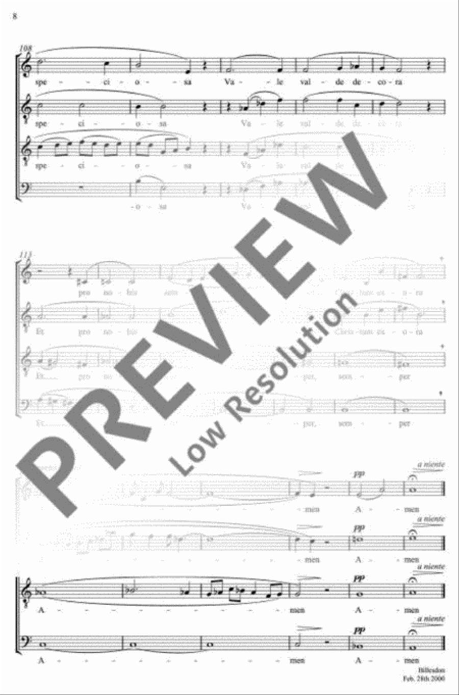 Super Flumina A Cappella scores gallery preview page 13