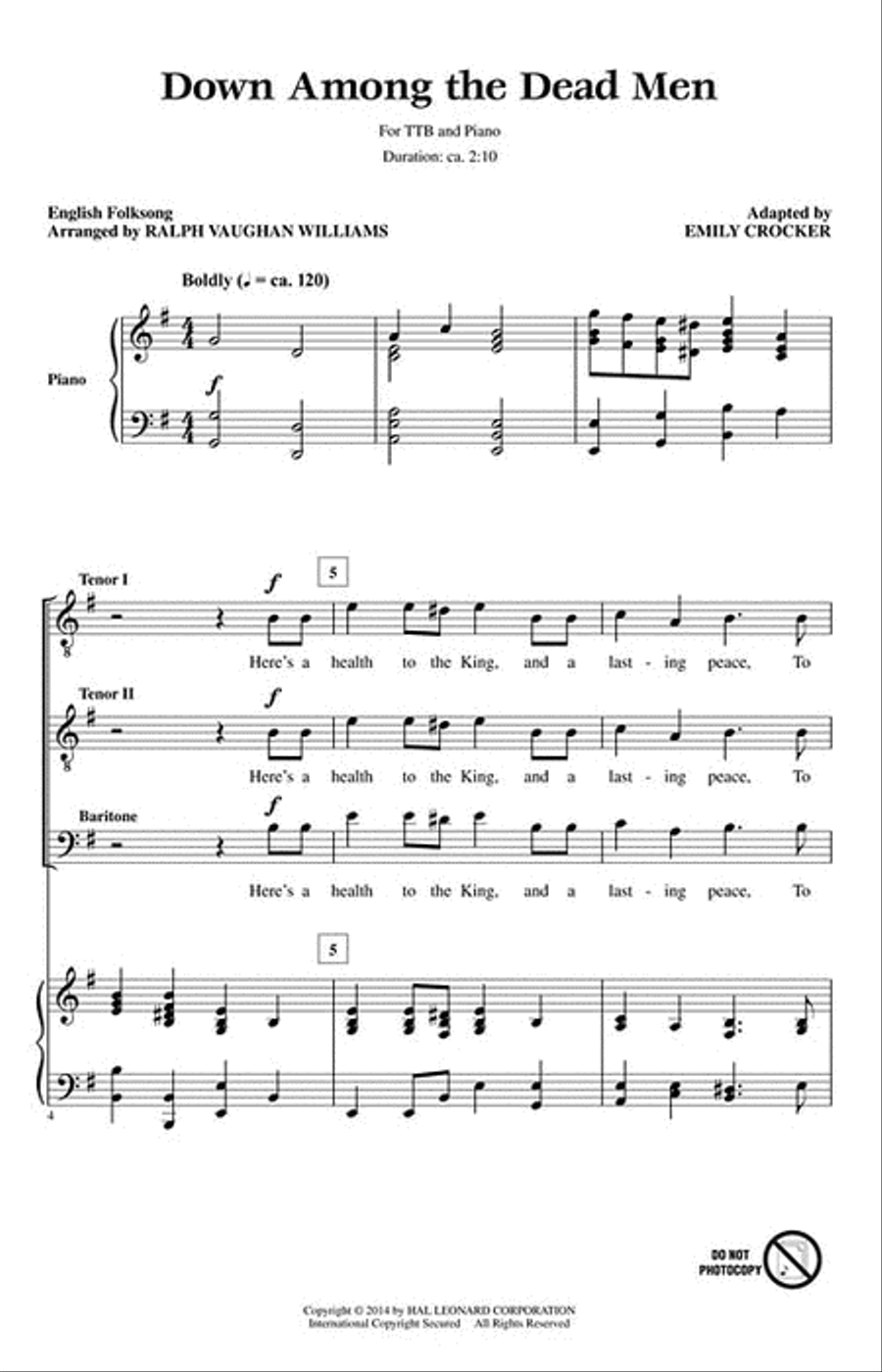 Down Among the Dead Men TTB scores gallery preview page 2