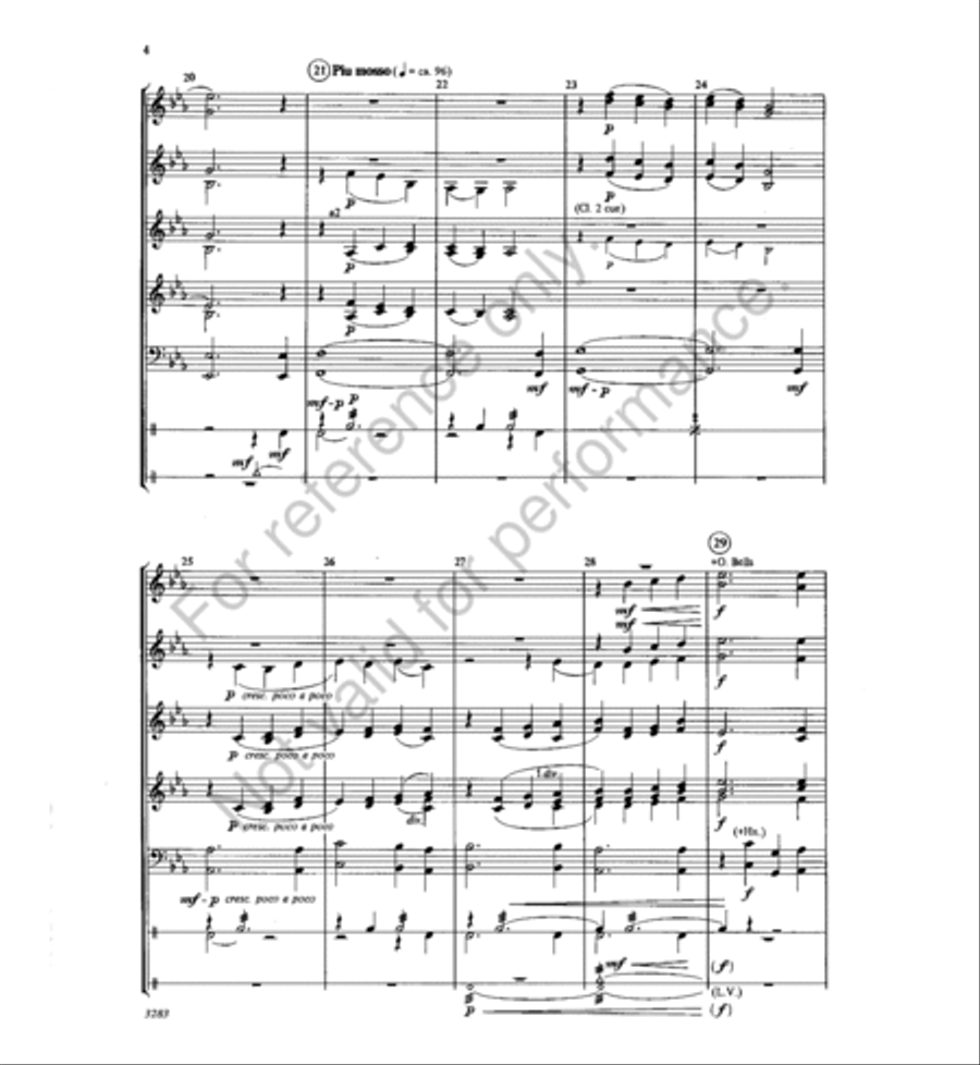 Sunday Song Concert Band scores gallery preview page 4