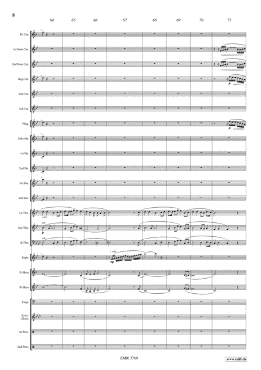 Stephen Foster Medley Stephen Foster Medley Brass Band scores gallery preview page 9