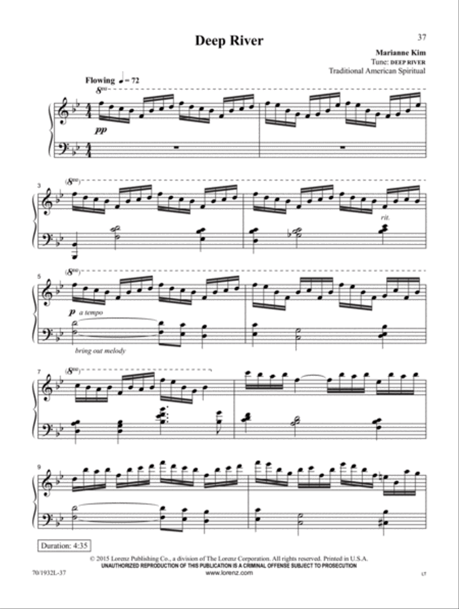 Jesus, Walk With Me Piano Solo scores gallery preview page 10