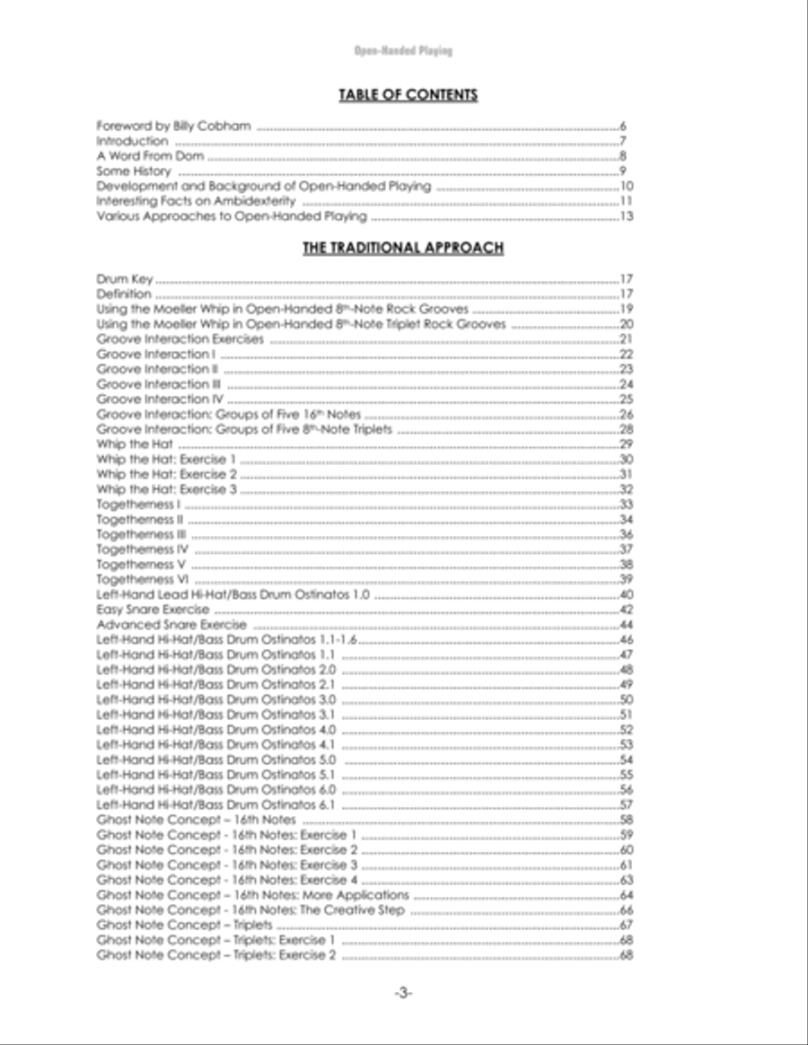 Open-Handed Playing, Volume 1 Drum Set scores gallery preview page 13