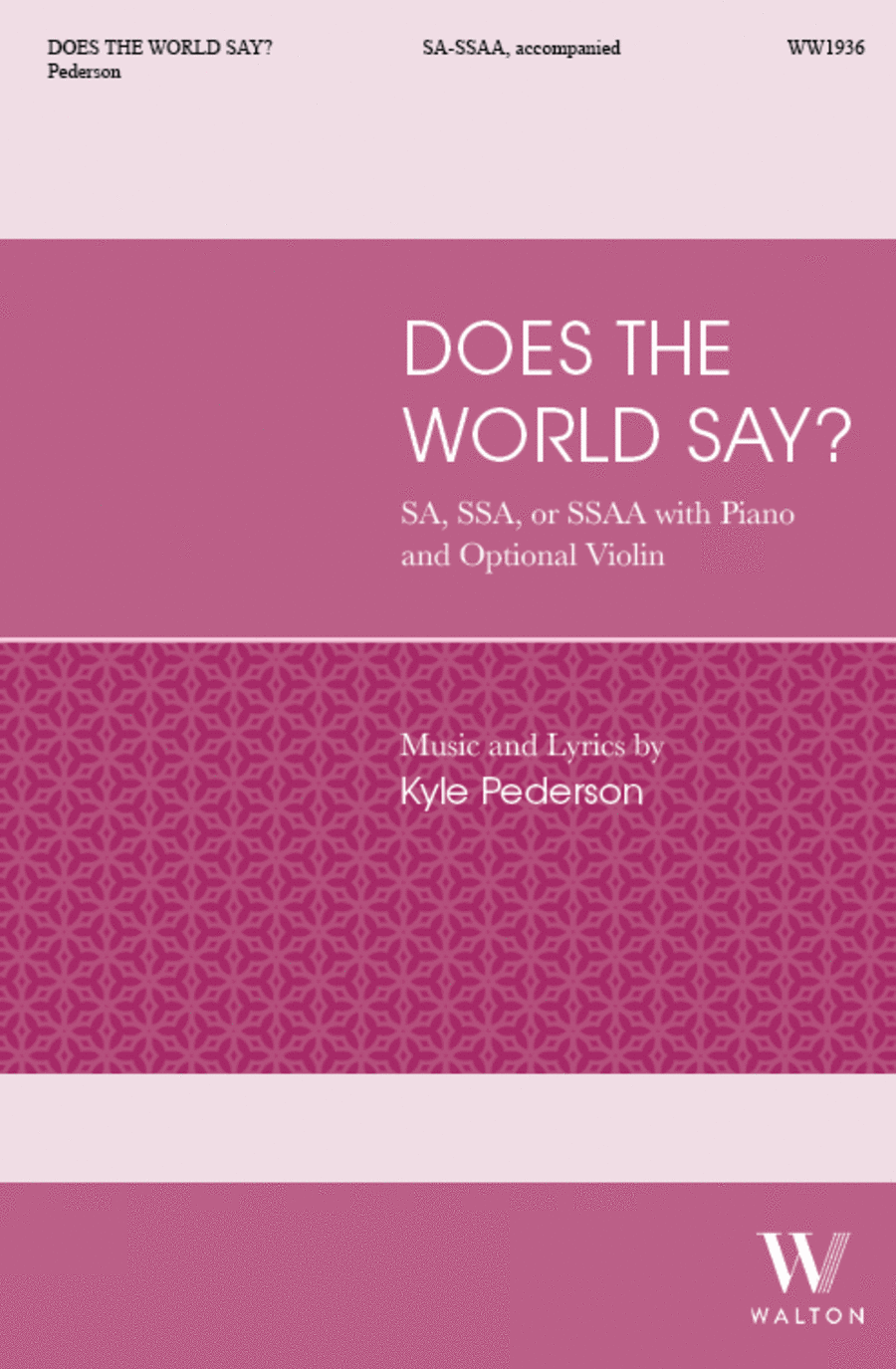 Does the World Say? SSAA scores gallery preview page 1