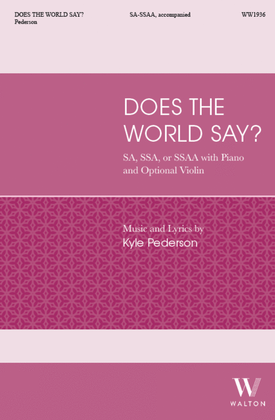 Book cover for Does the World Say?