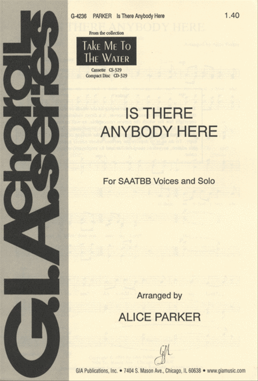 Is There Anybody Here 4-Part scores gallery preview page 1