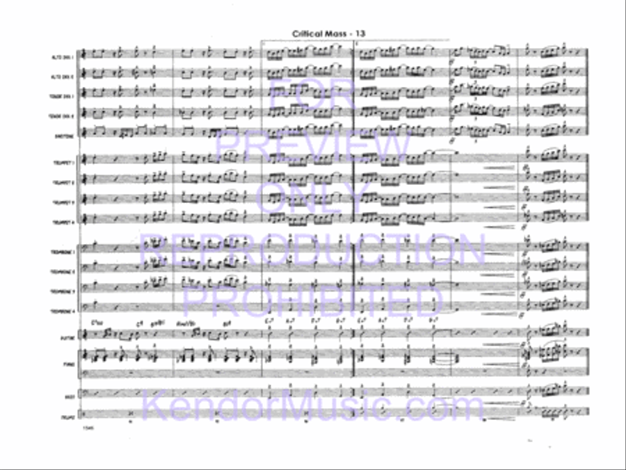 Critical Mass Critical Mass Jazz Ensemble scores gallery preview page 15