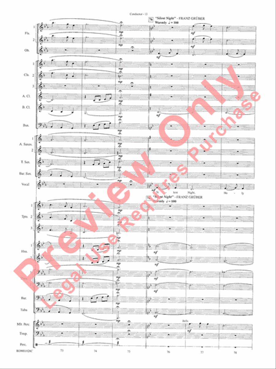 The Ultimate Christmas Sing-Along Concert Band scores gallery preview page 15