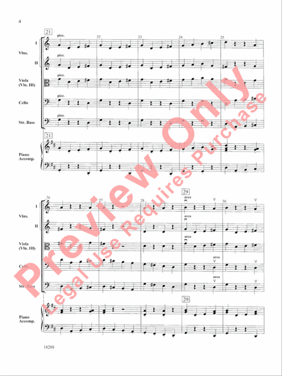 First Scale March String Orchestra scores gallery preview page 5