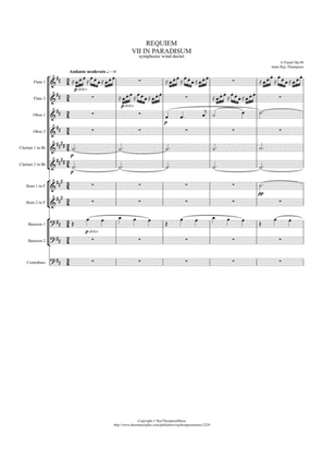 Fauré: Requiem Op.48 VII In Paradisum - symphonic wind/bass