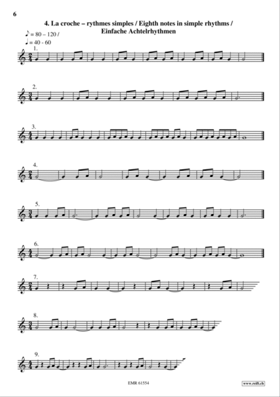 Exercices Rythmiques Volume 1 Cornet scores gallery preview page 7