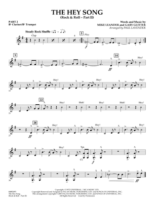 The Hey Song (Rock & Roll Part II) (Flex-Band) - Pt.2 - Bb Clarinet/Bb Trumpet