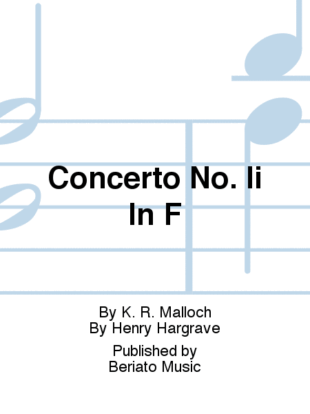 Concerto No. Ii In F