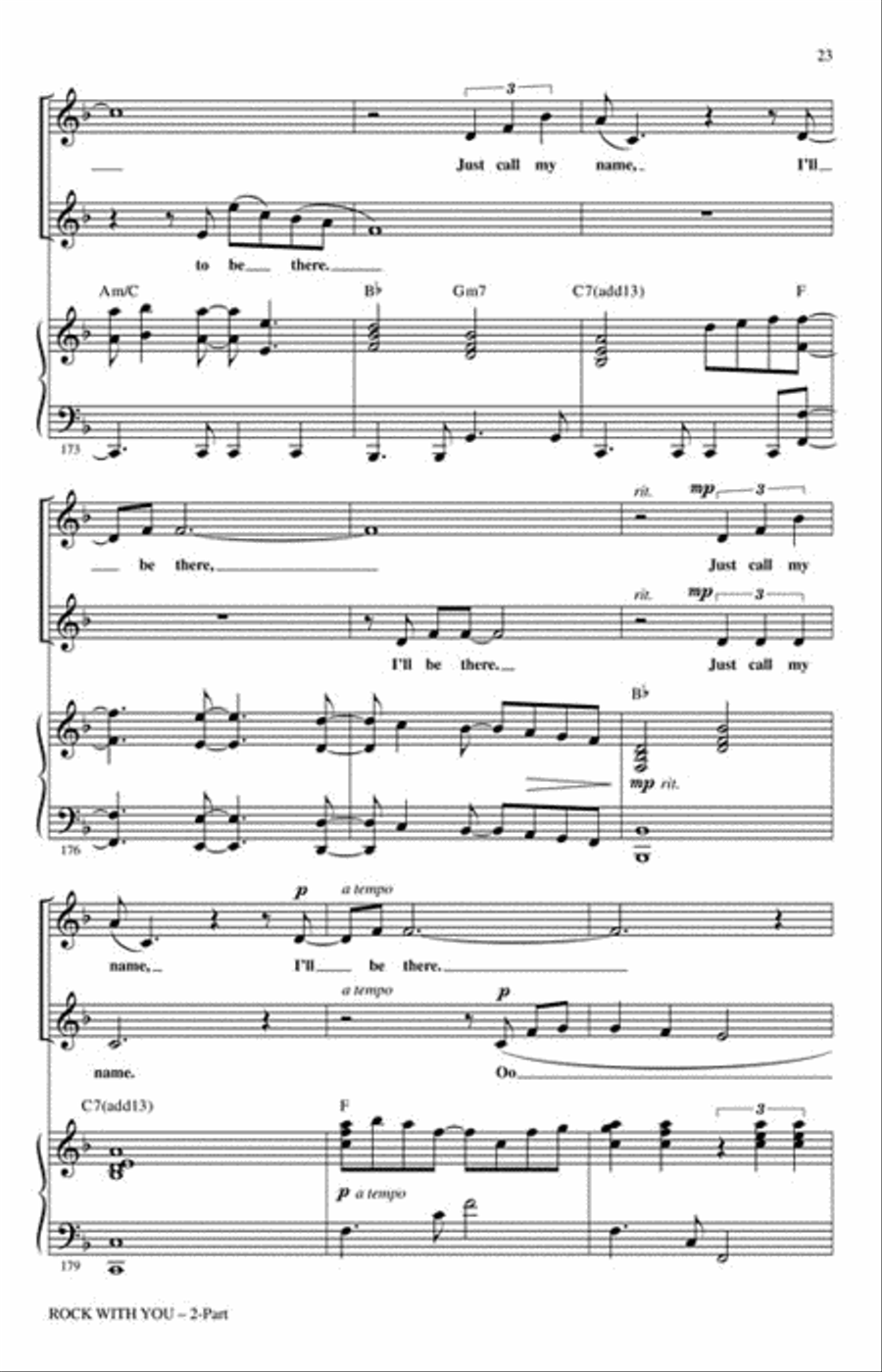Rock with You – A Tribute to Michael Jackson (Medley) 2-Part scores gallery preview page 4