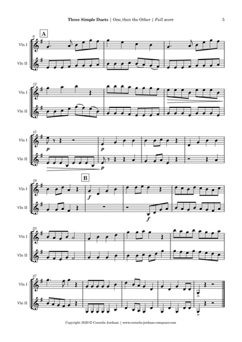 Three Simple Duets, for 2 violins