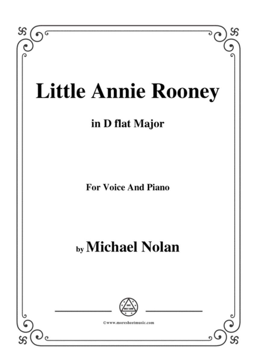 Michael Nolan-Little Annie Rooney,in D flat Major,for Voice&Piano image number null