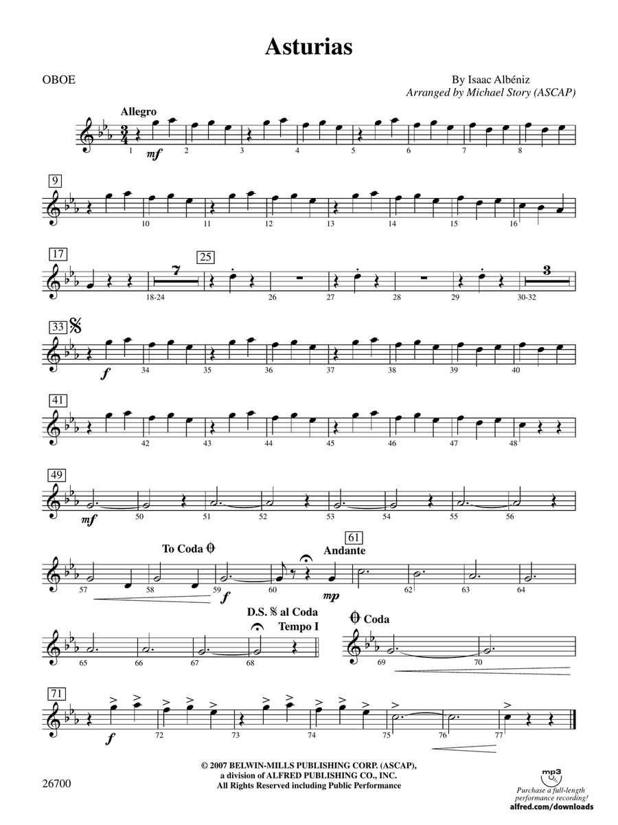Asturias: Oboe