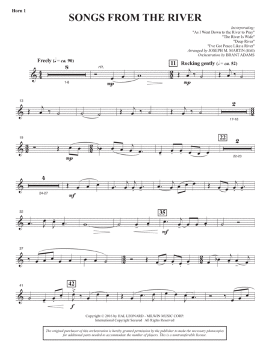Sacred Places - F Horn 1 Sacred Places - F Horn 1 Choir scores gallery preview page 2