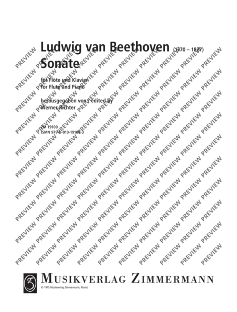 Sonata Flute Solo scores gallery preview page 2