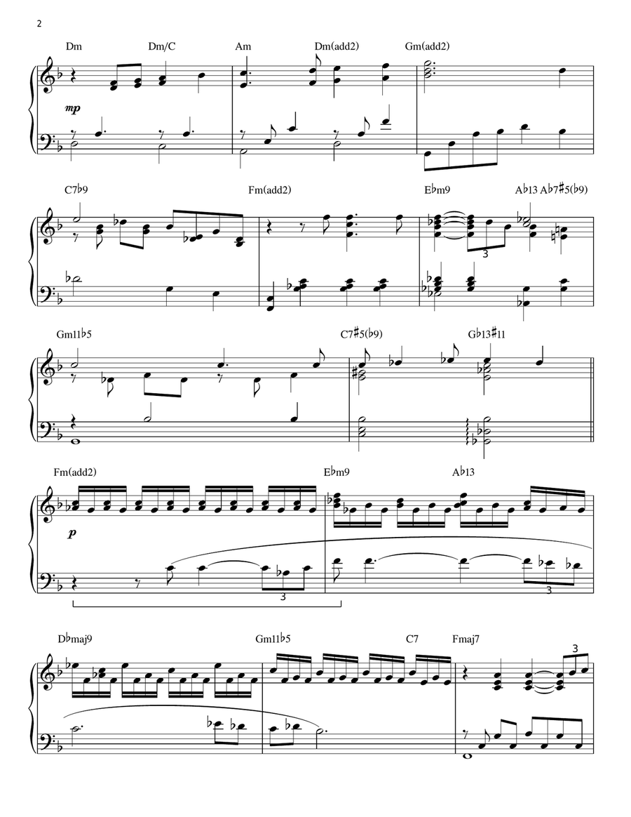 Lament (arr. Brent Edstrom) Piano Solo scores gallery preview page 2