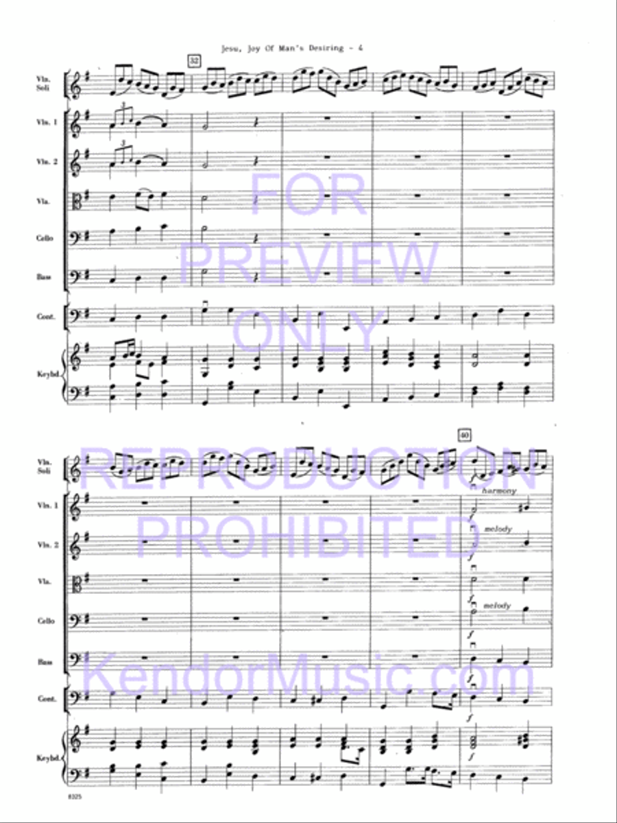 Jesu, Joy Of Man's Desiring String Orchestra scores gallery preview page 5