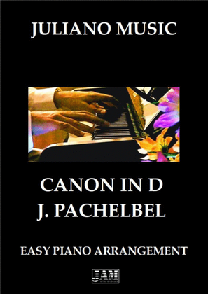 Book cover for CANON IN D (EASY PIANO - C VERSION) - J. PACHELBEL
