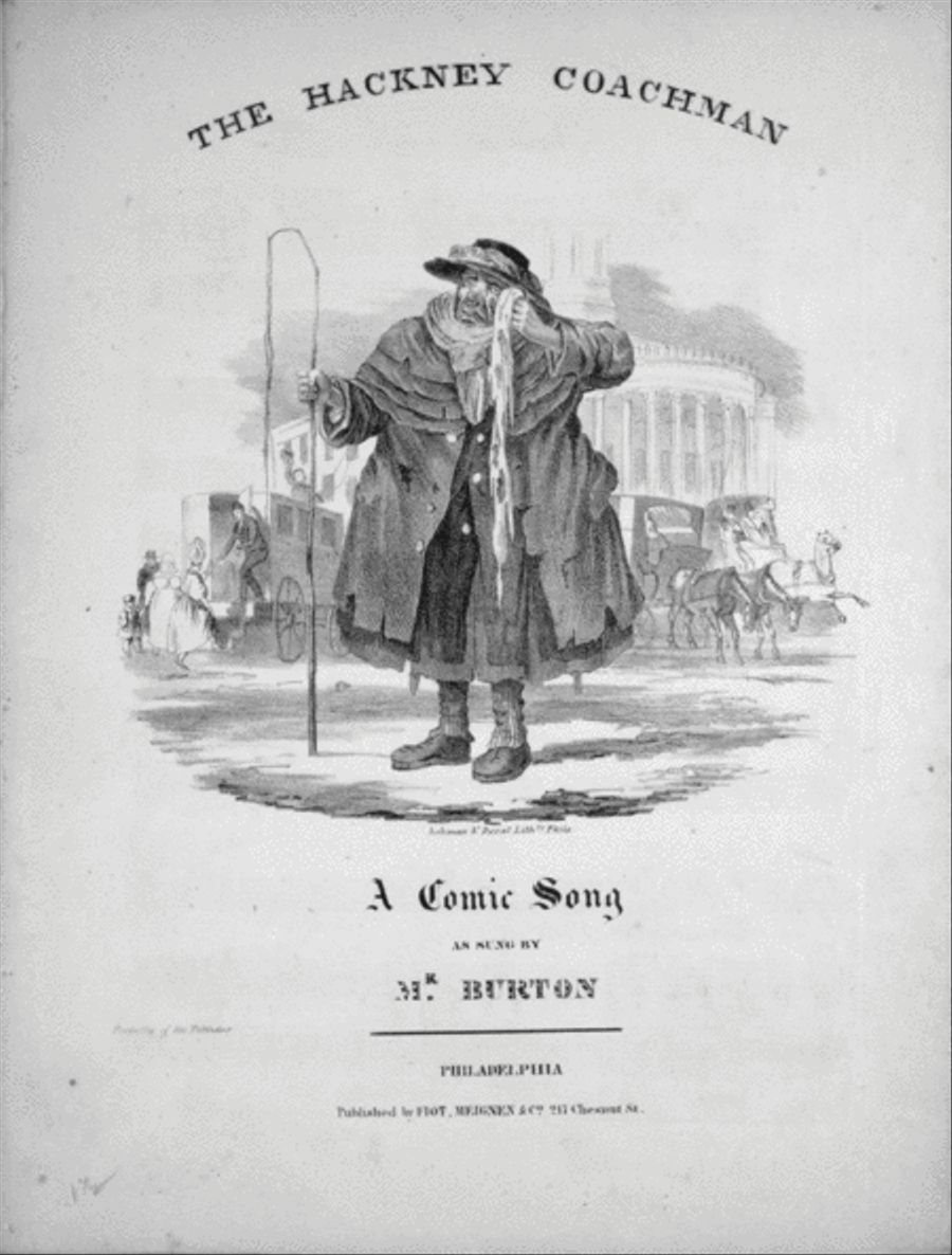 The Hackney Coachman. A Comic Song Voice scores gallery preview page 1