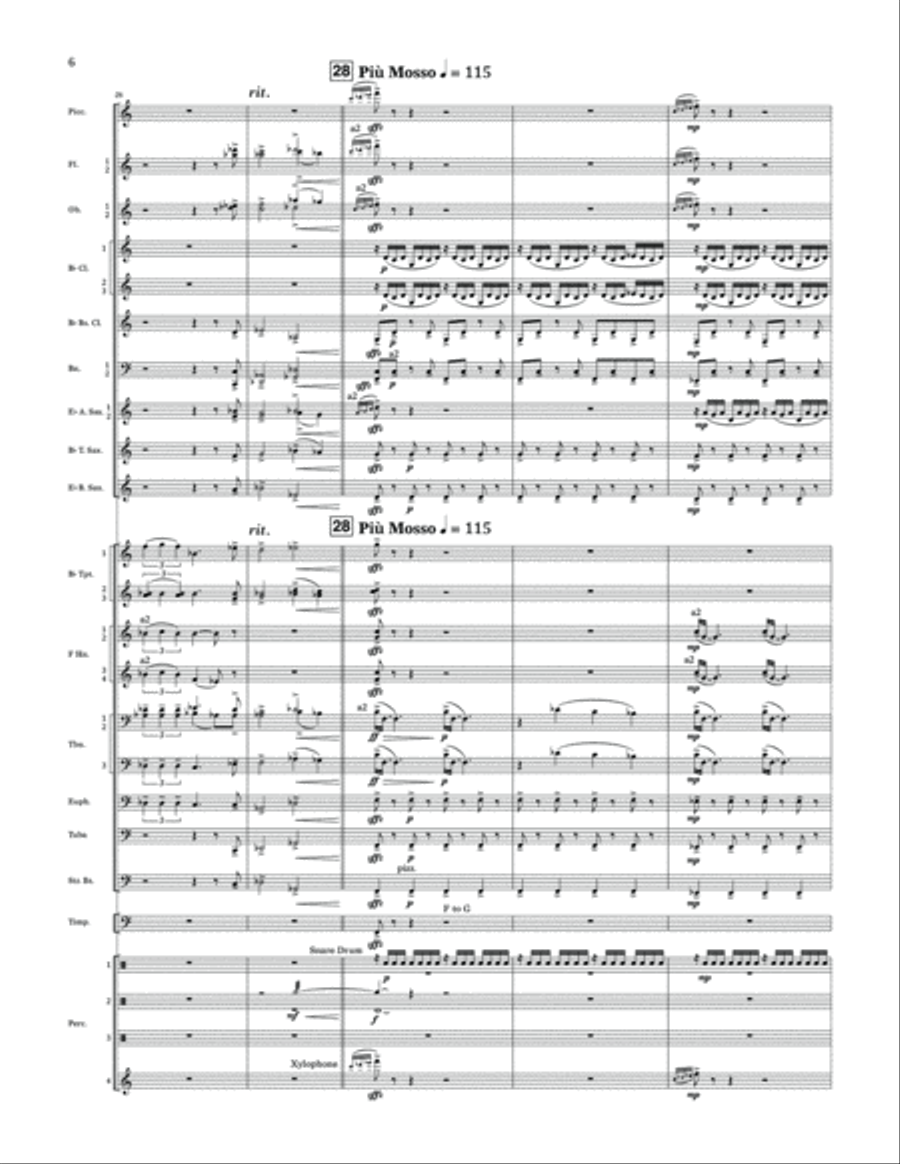 Crosslands - Conductor Score (Full Score) Concert Band scores gallery preview page 6