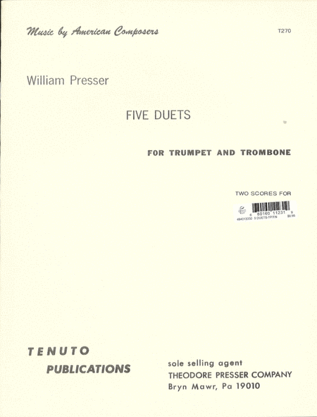 Five Duets for Trumpet and Trombone