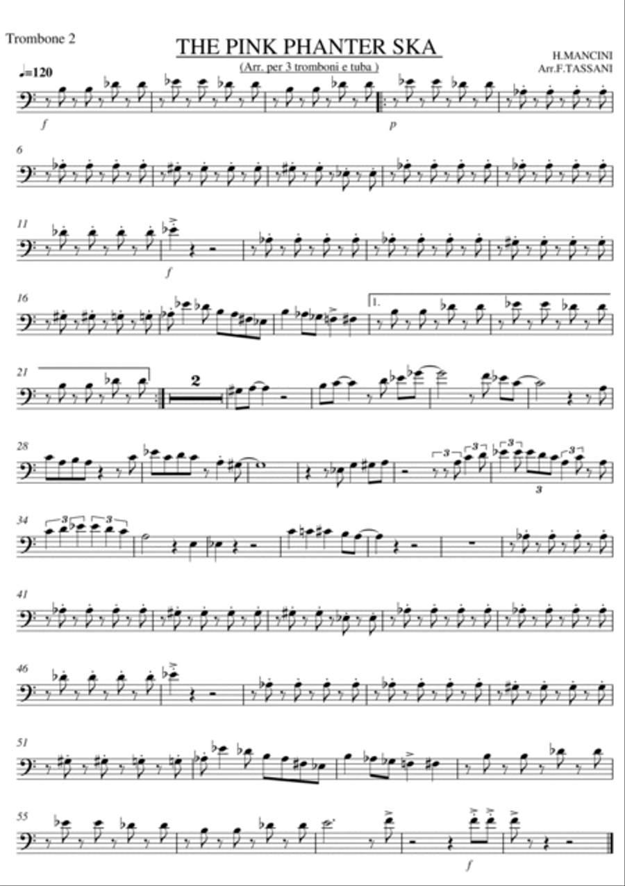 The Pink Panther Brass Ensemble scores gallery preview page 3