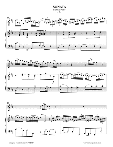 BACH: Sonata BWV 1030 for Flute & Piano image number null