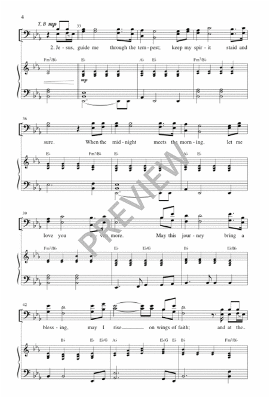 Jesus, Draw Me Ever Nearer 4-Part scores gallery preview page 4