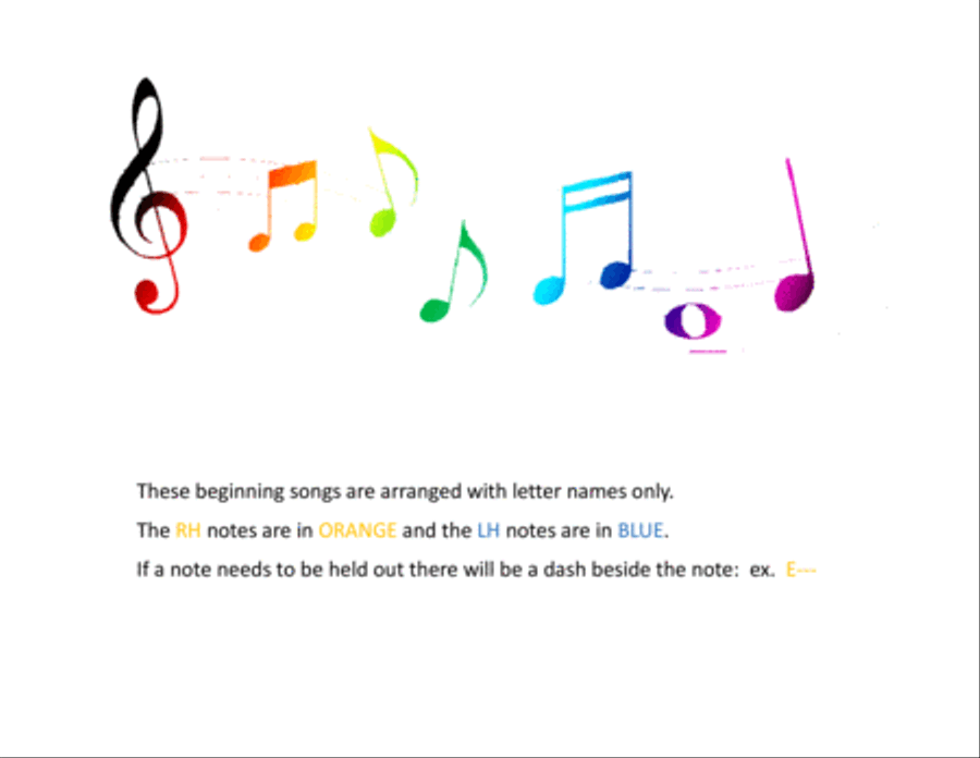 Beginner Classics (pre-staff piano) Easy Piano scores gallery preview page 3