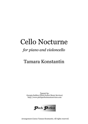 Cello Nocturne - by Tamara Konstantin