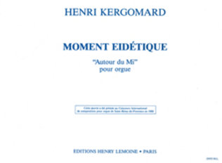 Book cover for Moment Eidetique
